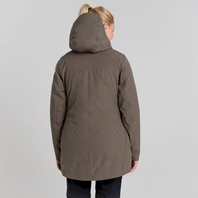 Veste À Capuche Craghoppers Caldbeck Pro 3 In 1 Femme Vert Olive | SGQD91470