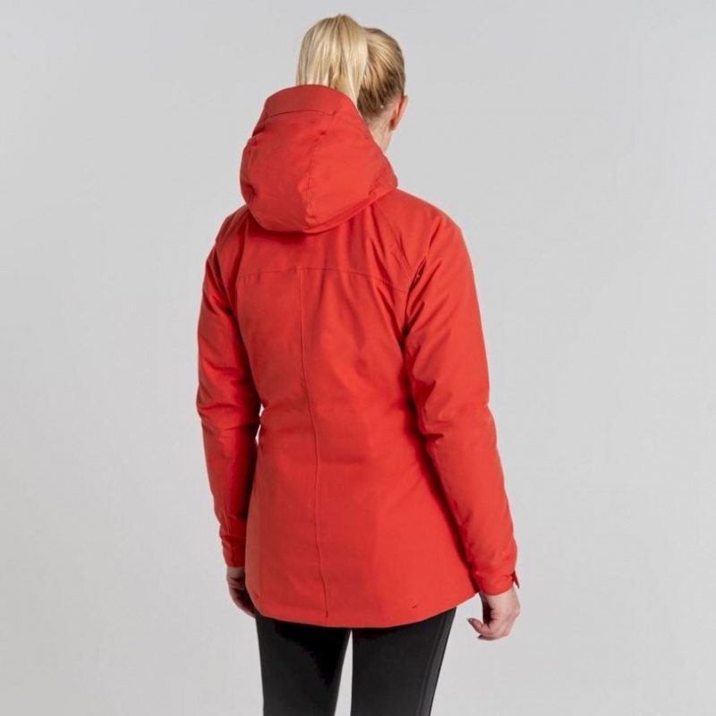 Veste À Capuche Craghoppers Caldbeck Thermic Femme Orange | AWYH54391