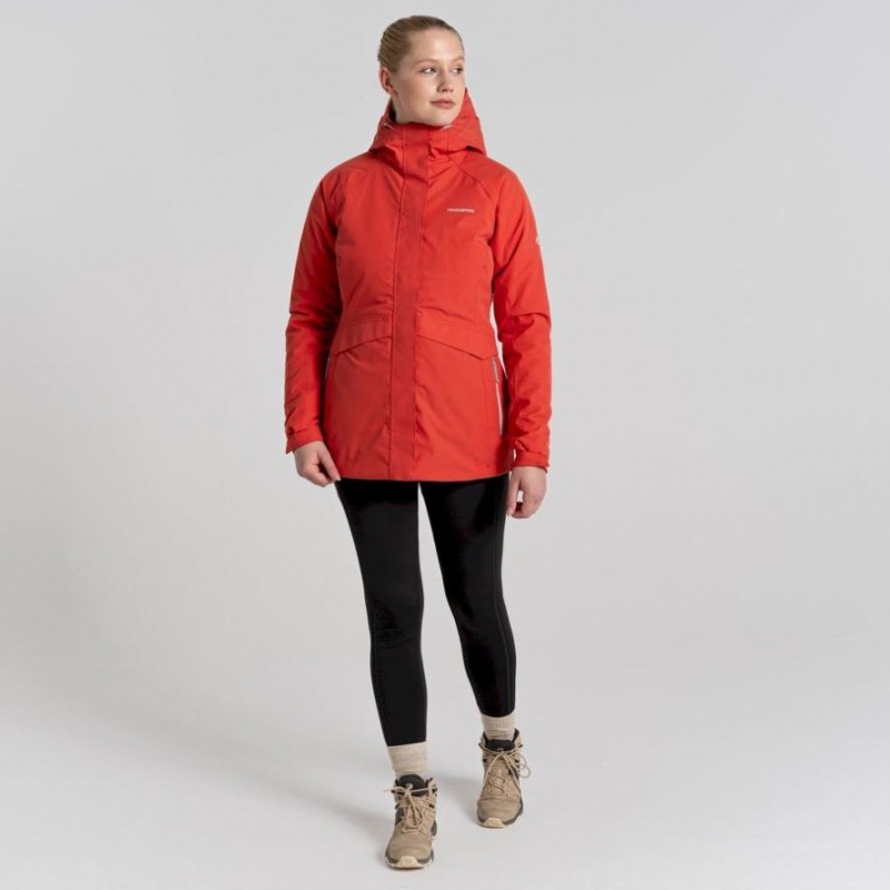 Veste À Capuche Craghoppers Caldbeck Thermic Femme Orange | AWYH54391