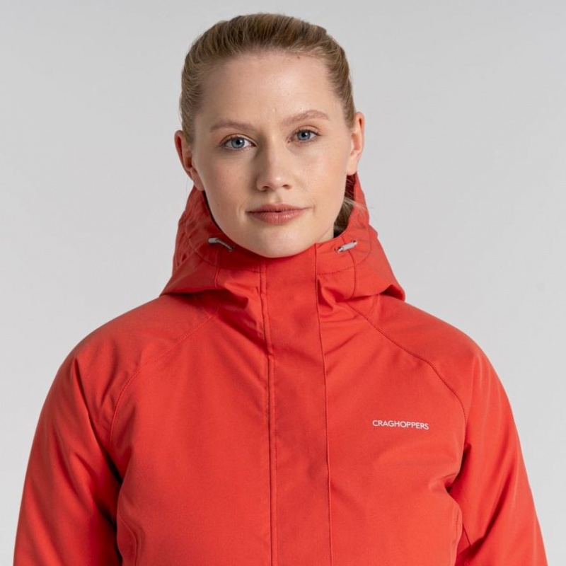 Veste À Capuche Craghoppers Caldbeck Thermic Femme Orange | AWYH54391