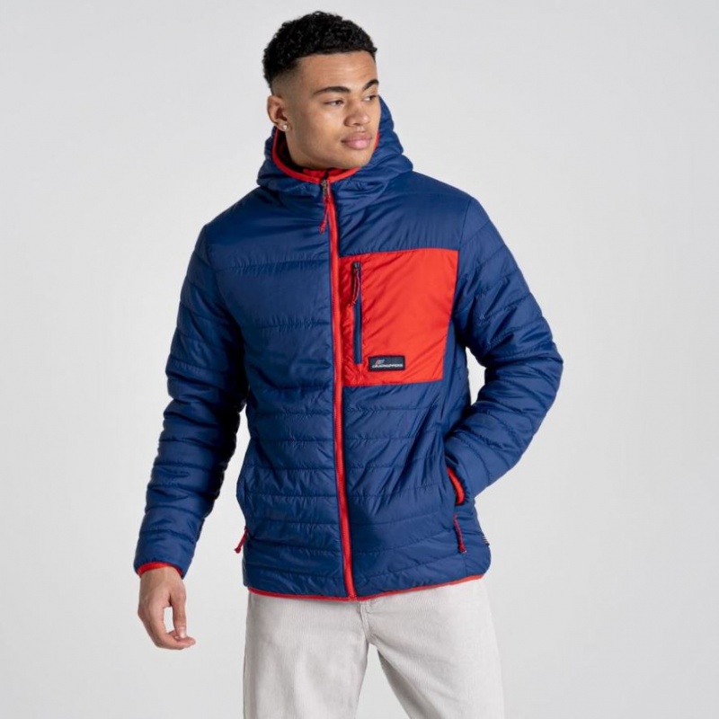 Veste À Capuche Craghoppers Cameo CompressLite Homme Bleu | IOSW04926