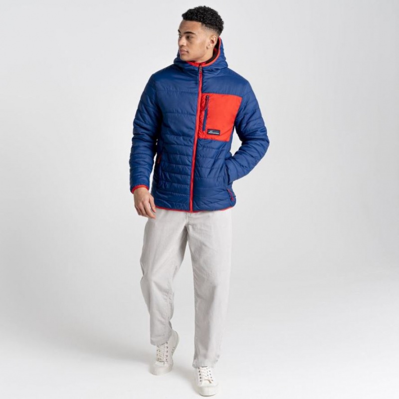 Veste À Capuche Craghoppers Cameo CompressLite Homme Bleu | IOSW04926