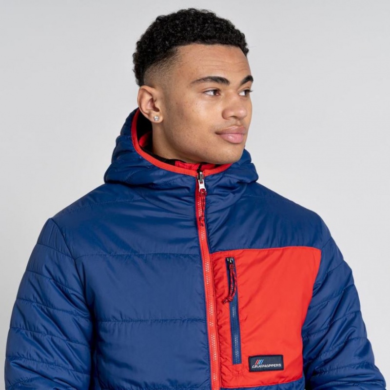 Veste À Capuche Craghoppers Cameo CompressLite Homme Bleu | IOSW04926