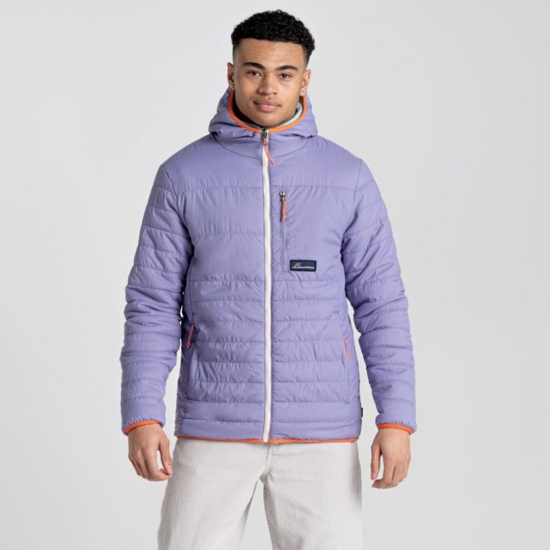 Veste À Capuche Craghoppers Cameo CompressLite Homme Violette | HVOK15748