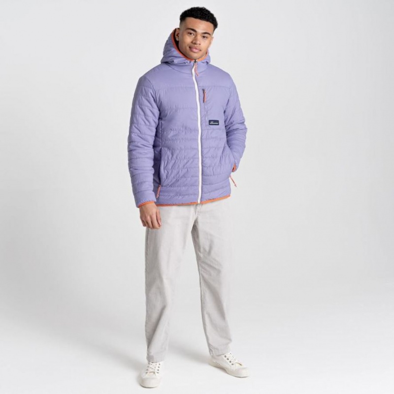 Veste À Capuche Craghoppers Cameo CompressLite Homme Violette | HVOK15748