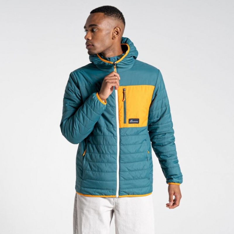 Veste À Capuche Craghoppers Cameo CompressLite Homme Vert | EODK41037