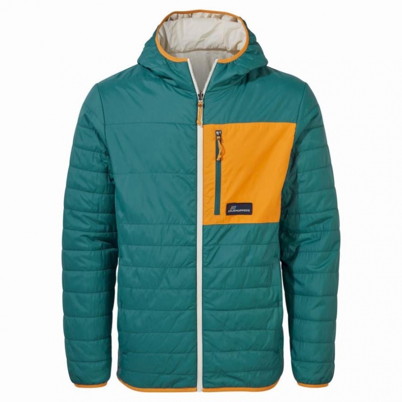 Veste À Capuche Craghoppers Cameo CompressLite Homme Vert | EODK41037