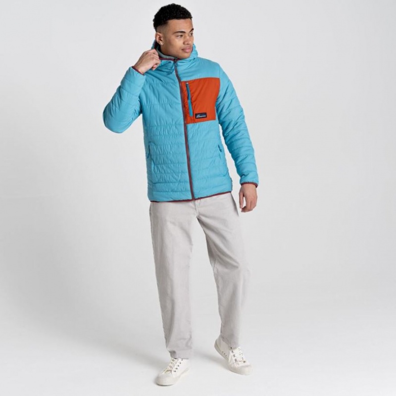 Veste À Capuche Craghoppers Cameo CompressLite Homme Turquoise | URWI43258