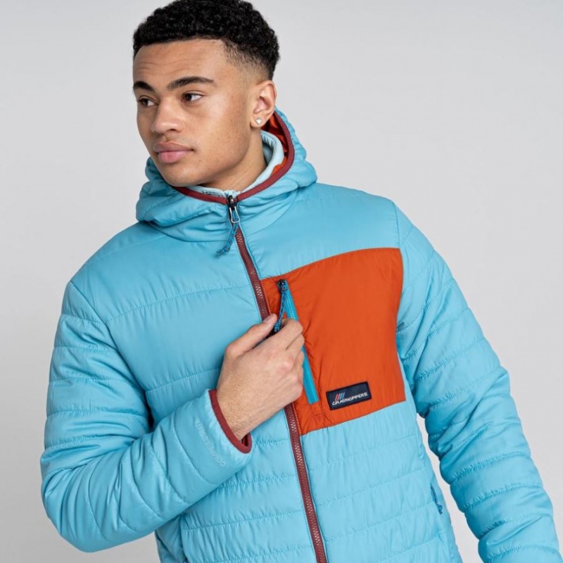 Veste À Capuche Craghoppers Cameo CompressLite Homme Turquoise | URWI43258