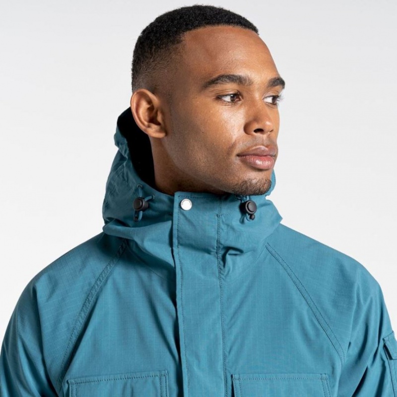 Veste À Capuche Craghoppers Canyon Homme Turquoise | KARZ74612