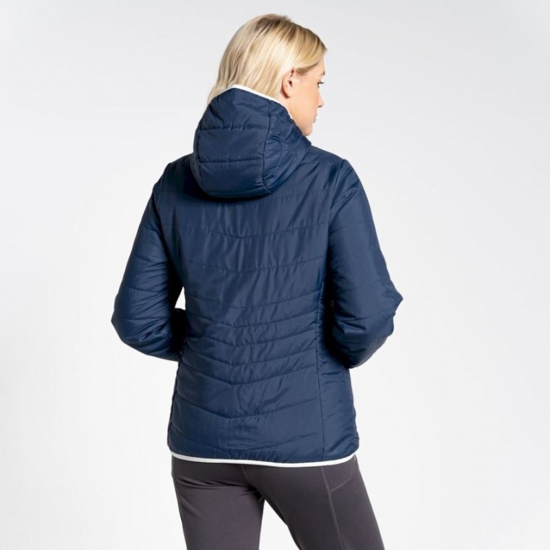 Veste À Capuche Craghoppers CompressLite VI Femme Bleu Marine | WOGQ32491