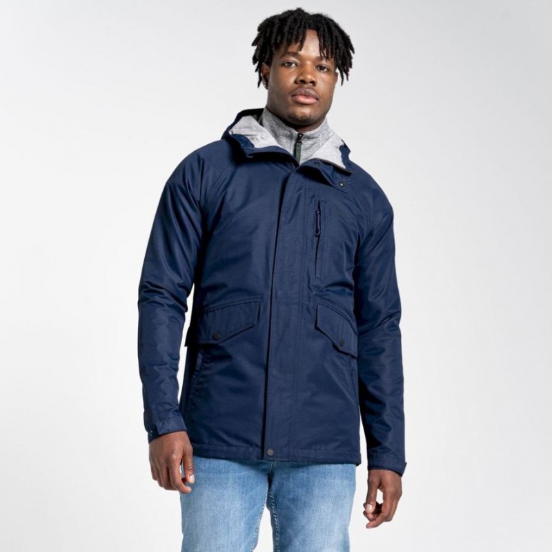 Veste À Capuche Craghoppers Cove Homme Bleu Marine | VUGD54762