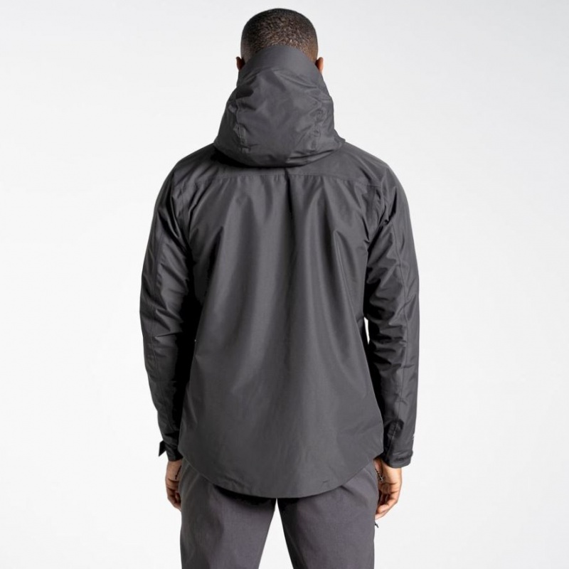 Veste À Capuche Craghoppers Creevey Homme Noir | DJSY70921