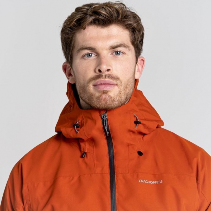 Veste À Capuche Craghoppers Creevey Homme Orange | AXMD86549