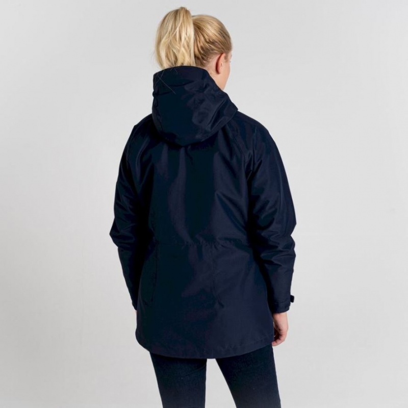 Veste À Capuche Craghoppers Denise 3 In 1 Femme Bleu Marine | PUSW62319