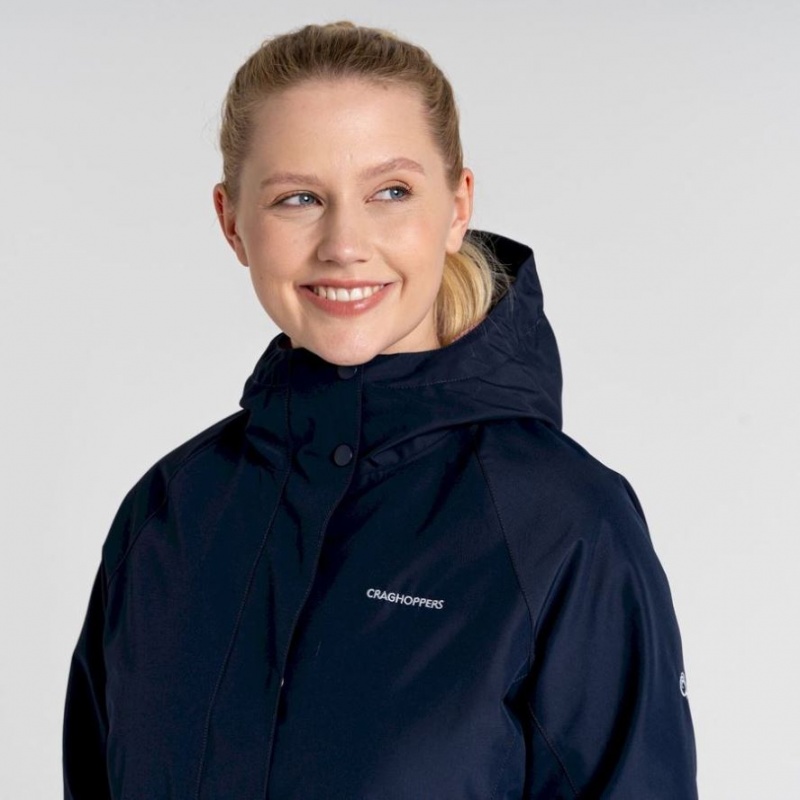 Veste À Capuche Craghoppers Denise 3 In 1 Femme Bleu Marine | PUSW62319