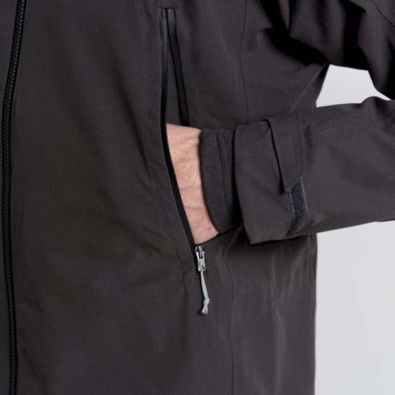 Veste À Capuche Craghoppers Dynamic Pro Homme Noir | PQZN19307