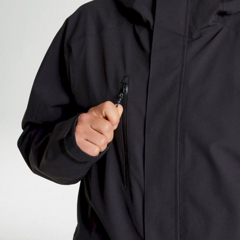 Veste À Capuche Craghoppers Expert Kiwi Pro Stretch Long Homme Noir | HSVK98073