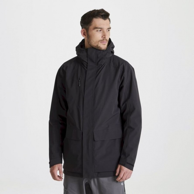 Veste À Capuche Craghoppers Expert Kiwi Pro Stretch 3in1 Homme Noir | YPVB93504