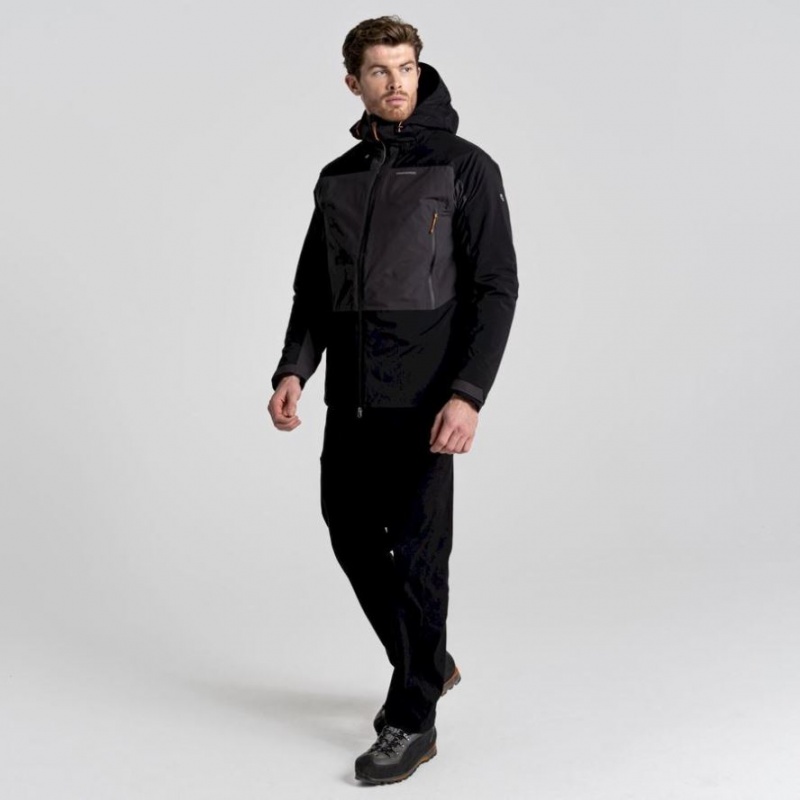 Veste À Capuche Craghoppers Gryffin Thermic Homme Noir | AZIT48109