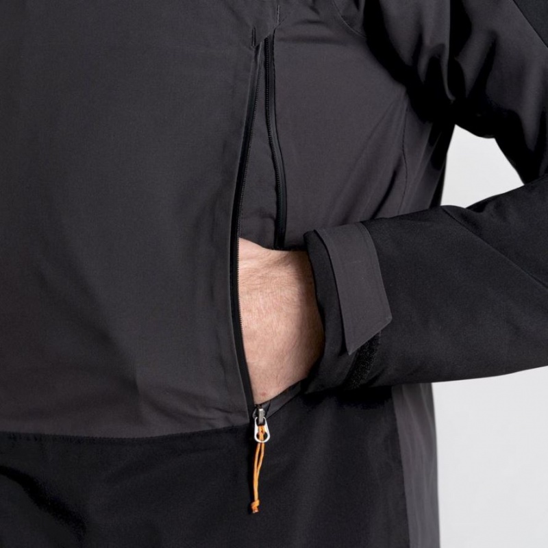 Veste À Capuche Craghoppers Gryffin Thermic Homme Noir | AZIT48109