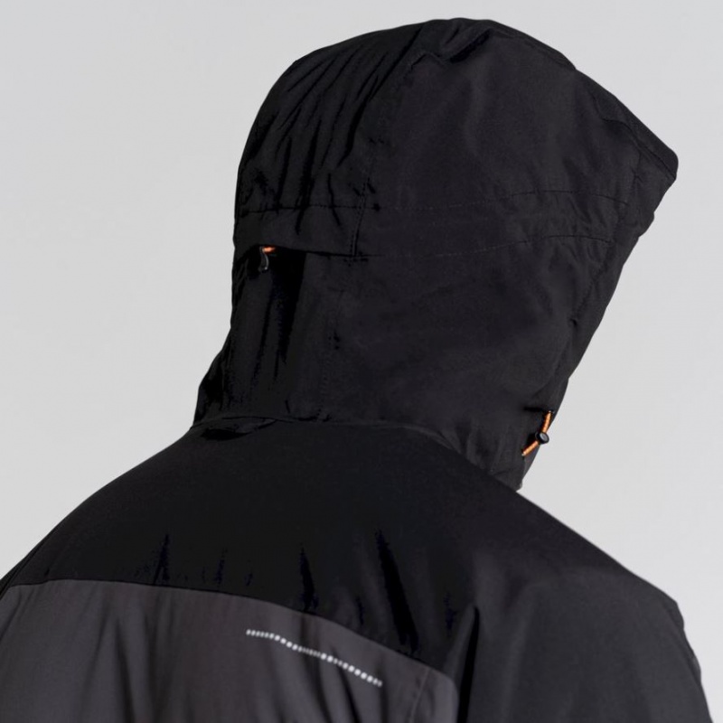 Veste À Capuche Craghoppers Gryffin Thermic Homme Noir | AZIT48109