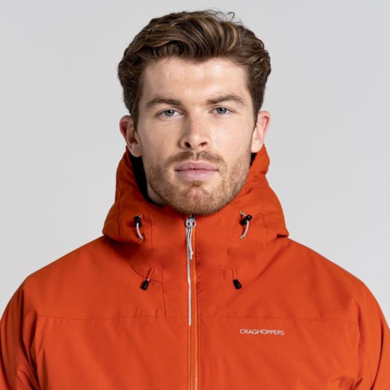 Veste À Capuche Craghoppers Gryffin Thermic Homme Orange | QJRN78513