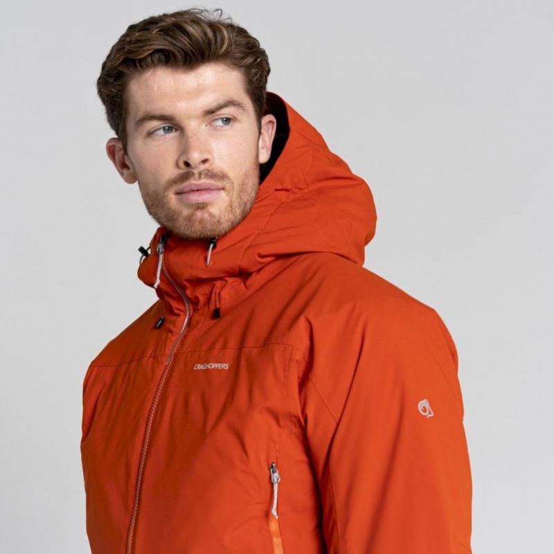 Veste À Capuche Craghoppers Gryffin Thermic Homme Orange | QJRN78513