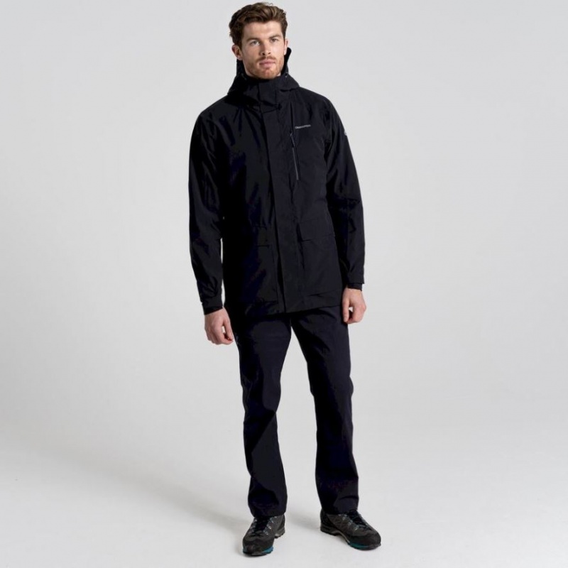 Veste À Capuche Craghoppers Lorton 3 In 1 Homme Noir | QOLK13759