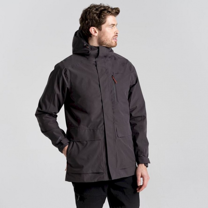 Veste À Capuche Craghoppers Lorton 3 In 1 Homme Grise | DMYH56908