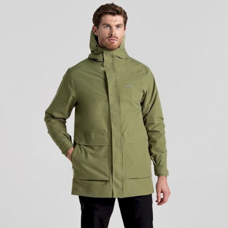 Veste À Capuche Craghoppers Lorton Pro 3 In 1 Homme Vert Olive | INDM23179