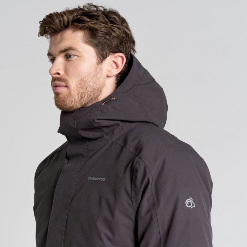 Veste À Capuche Craghoppers Lorton Thermic Homme Grise | EGMC53106