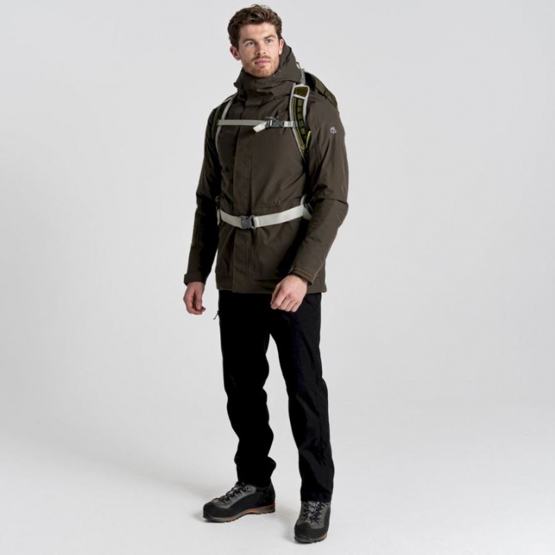 Veste À Capuche Craghoppers Lorton Thermic Homme Vert Olive | KJBL03157