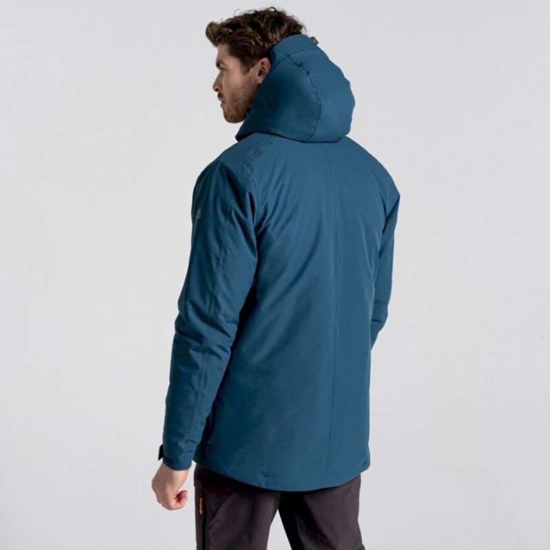 Veste À Capuche Craghoppers Lorton Thermic Homme Bleu | ZDLJ19853