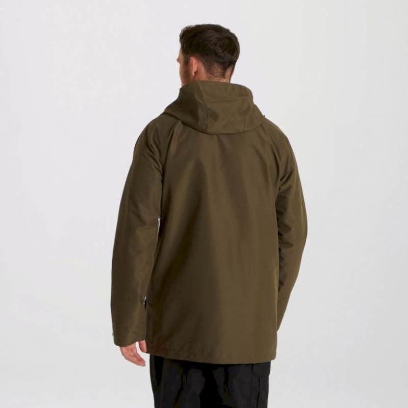 Veste À Capuche Craghoppers Milford 3 In 1 Homme Vert Olive | DJZW41657