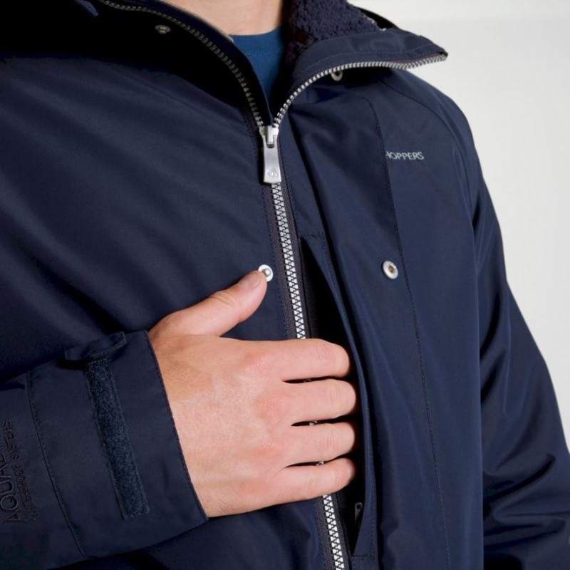 Veste À Capuche Craghoppers Milford 3 In 1 Homme Bleu Marine | ZTFP61032