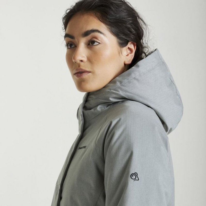 Veste À Capuche Craghoppers Rubie Femme Grise | LZUO70931