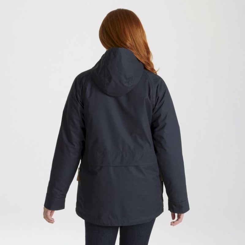 Veste À Capuche Craghoppers Saltaire 3 In 1 Femme Bleu Marine | RVAG87412