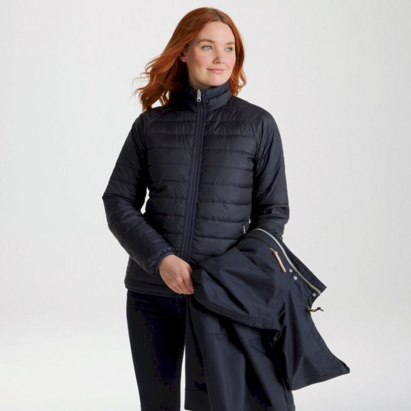 Veste À Capuche Craghoppers Saltaire 3 In 1 Femme Bleu Marine | RVAG87412