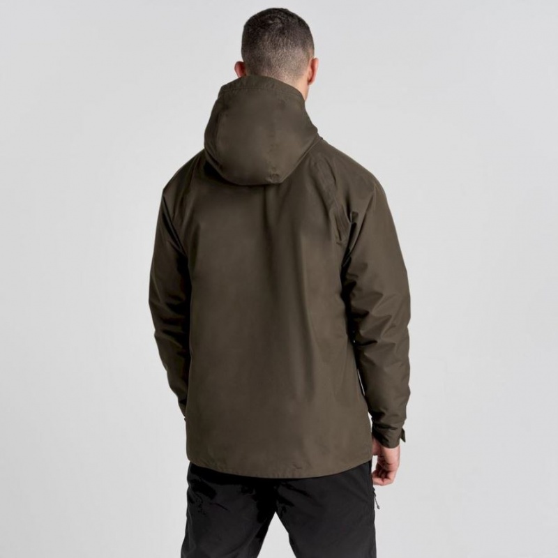 Veste À Capuche Craghoppers Sebastian Homme Vert Olive | PBJN70195