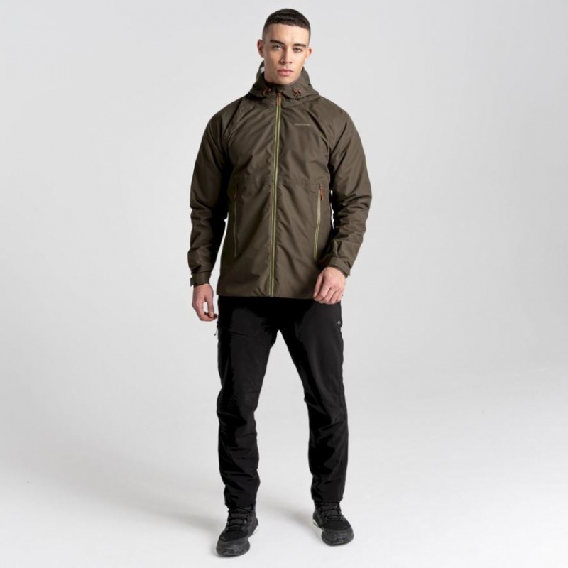 Veste À Capuche Craghoppers Sebastian Homme Vert Olive | PBJN70195