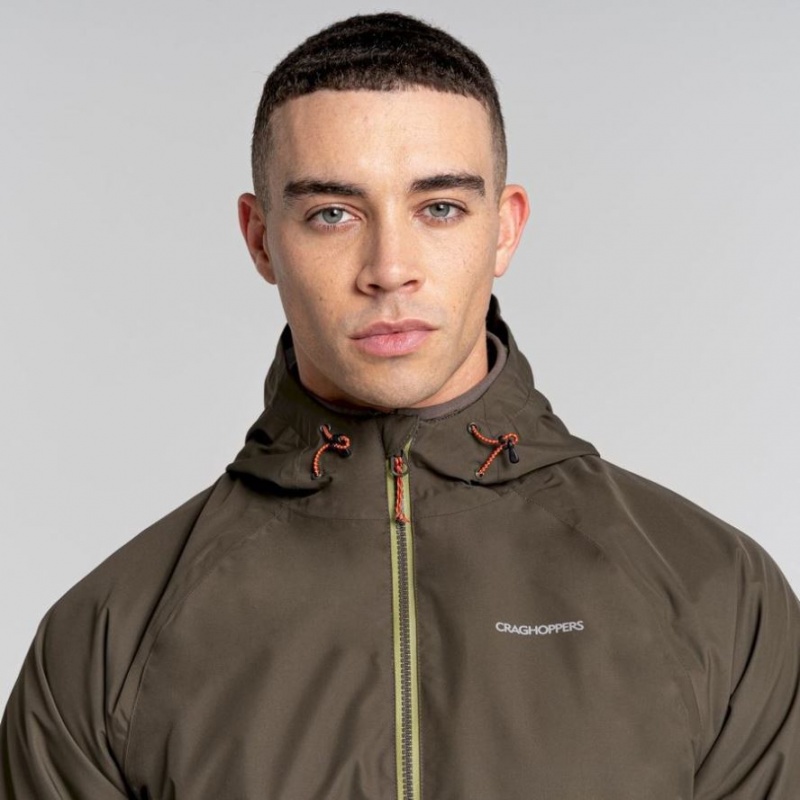 Veste À Capuche Craghoppers Sebastian Homme Vert Olive | PBJN70195