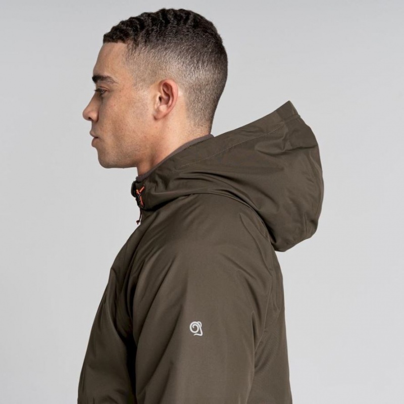 Veste À Capuche Craghoppers Sebastian Homme Vert Olive | PBJN70195