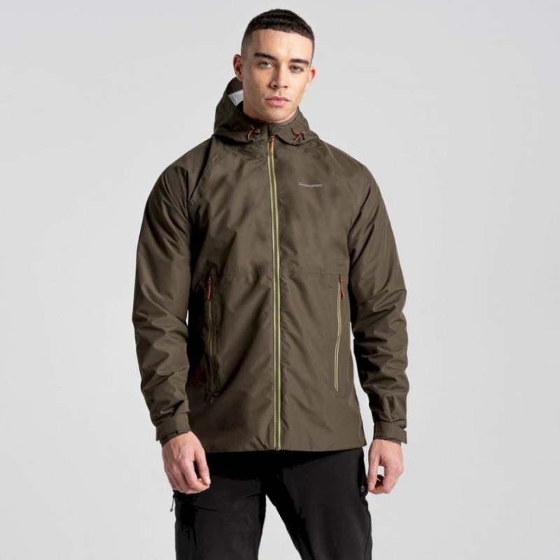 Veste À Capuche Craghoppers Sebastian Homme Vert Olive | PBJN70195