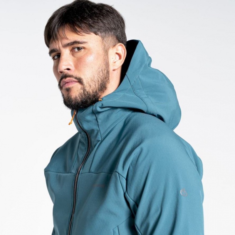 Veste À Capuche Craghoppers Tripp Homme Turquoise | CKDM52916