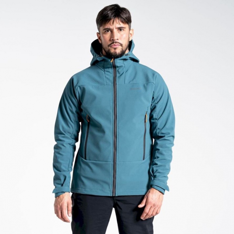 Veste À Capuche Craghoppers Tripp Homme Turquoise | CKDM52916