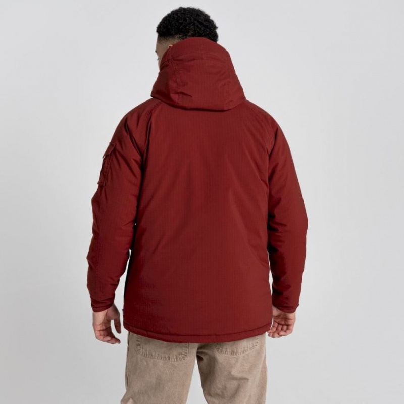 Veste À Capuche Craghoppers Waverley Thermic Homme Rouge | OZVH95243