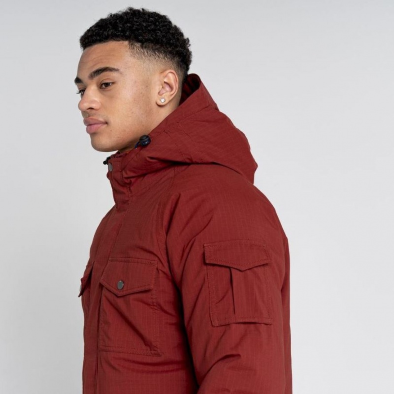 Veste À Capuche Craghoppers Waverley Thermic Homme Rouge | OZVH95243