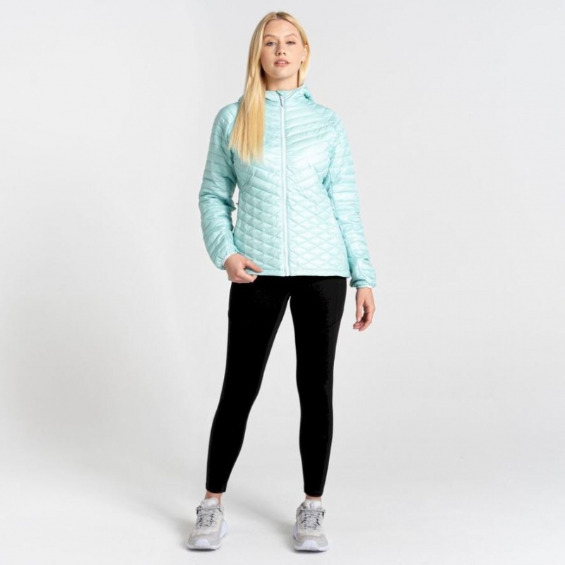 Vestes Isolées Craghoppers ExpoLite Encapuchonné Femme Turquoise | ZWRF61320