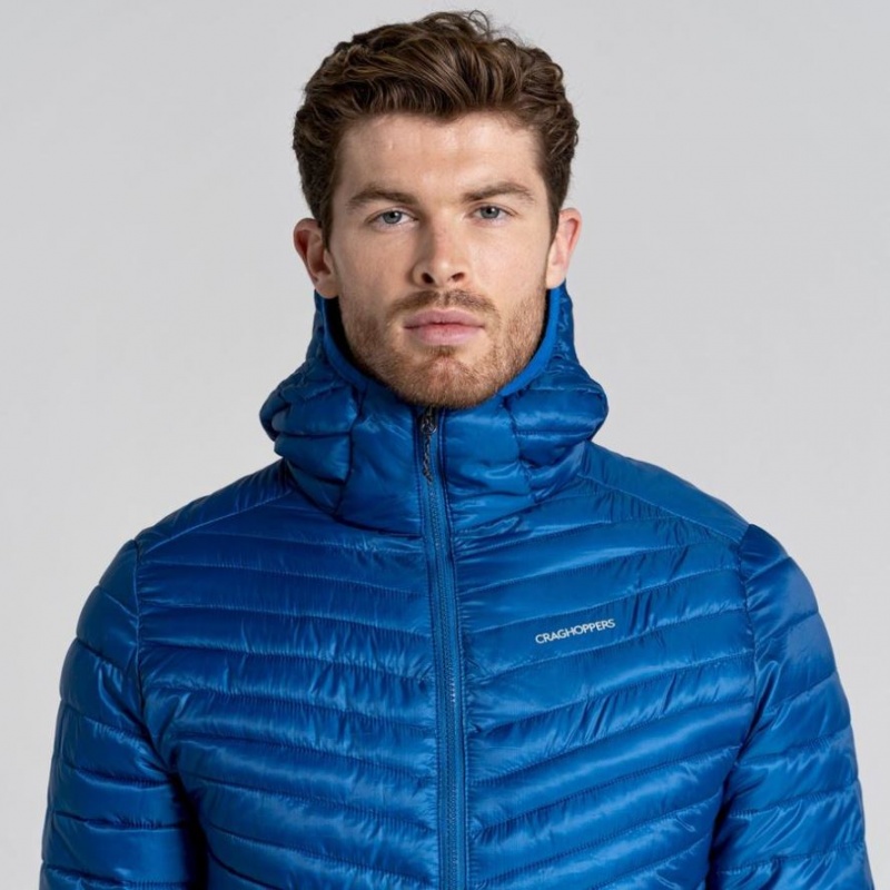 Vestes Isolées Craghoppers ExpoLite Encapuchonné Homme Bleu | NVPG28960